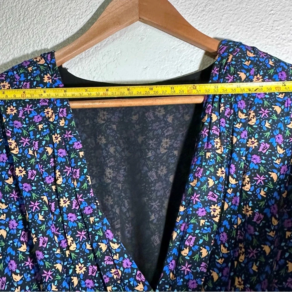 ZARA Shoulder ZARA BLUE FLORAL PRINTED Floral Print - Picture 13 of 15